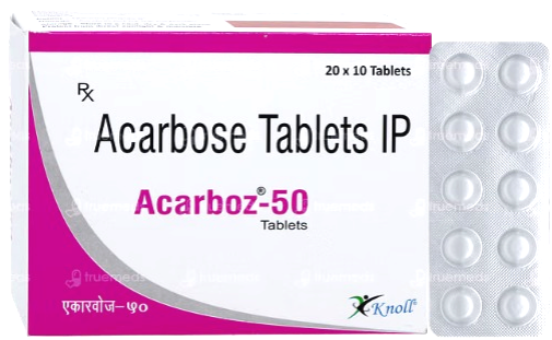 ACARBOZ-50 TABLET (ACARBOSE 50MG)