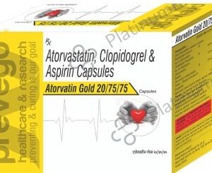 ATORVATIN GOLD 20/75/75 CAPSULES (ATORVASTATIN 20MG+ASPIRIN 75MG+CLOPIDOGREL 75MG)