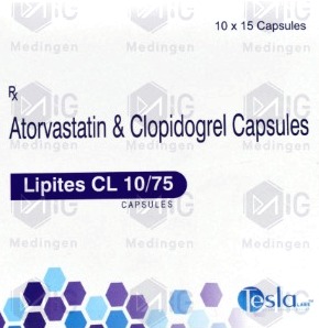 LIPITES CL 10/75 CAPS (ATORVASTATIN 10MG+CLOPIDROGEL 75MG)
