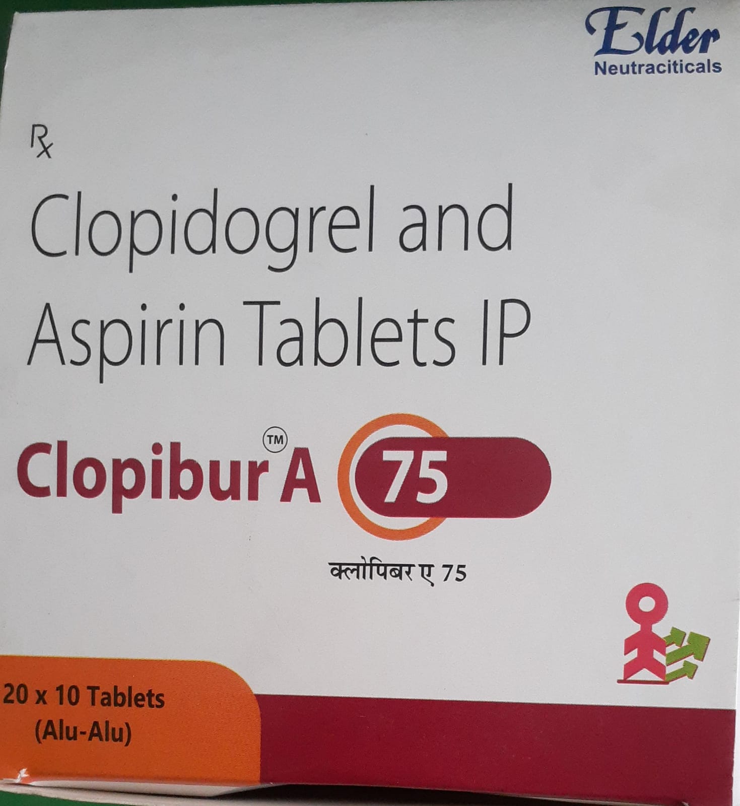 CLOPIBUR A 75 TABLET (CLOPIDOGEL 75MG+ASPIRIN 75MG)