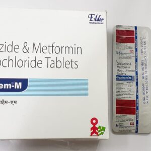 GIGAHEM-M 80/500 (GLICLAZIDE 80MG+METFORMIN 500MG TABLETS)