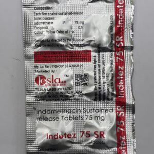 INDOTEZ 75 SR TABLETS (INDOMETHACIN 75MG)