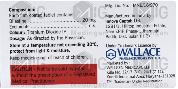BLIASWAL 20 TABLETS (BILASTINE 20MG) - Image 2