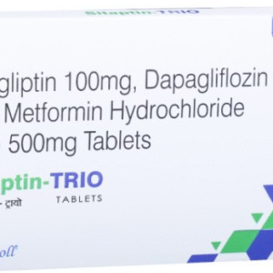 SITAPTIN- TRIO 500 TABLET (DAPAGLIFLOZIN 10MG+SITAGLIPTIN 100MG+METFORMIN HCL (ER) 500MG)