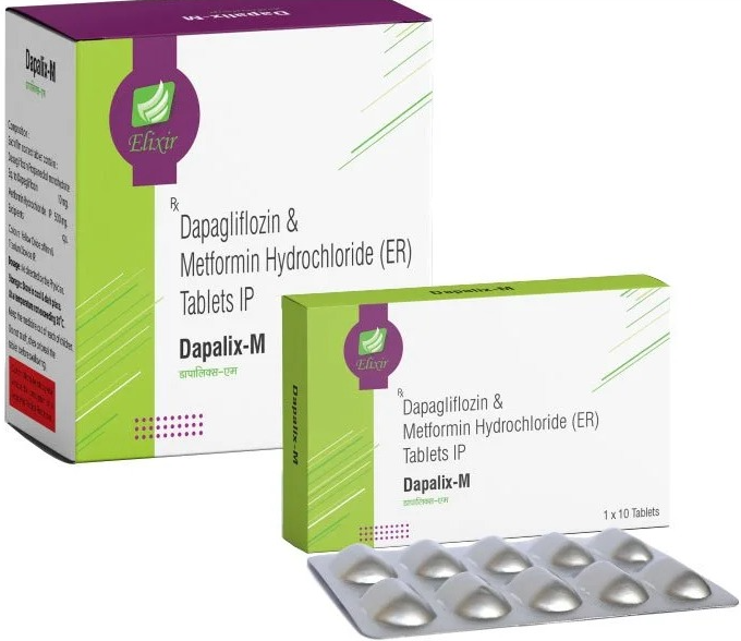 DAPALIX-M 10/500 TABLET (DAPAGLIFLOZIN 10MG+METFORMIN HCL 500MG (ER))