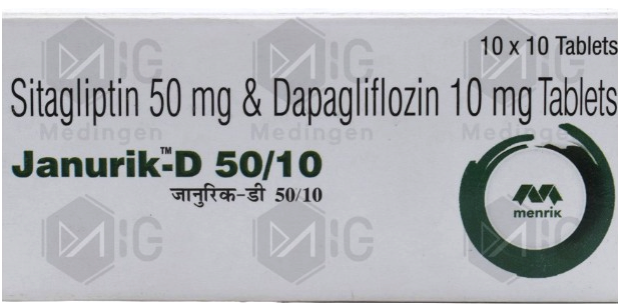 JANURIK-D 50/10 TABLET (SITAGLIPTIN 50MG+DAPAGLIFLOZIN 10MG)
