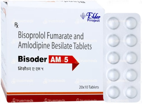 BISODER AM 5MG (BISOPROLOL 5MG+AMLODIPINE 5MG TABLETS)