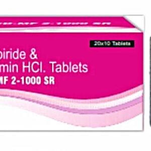 GLIDUM-MF 2-1000 SR TAB (GLIMEPIRIDE 2MG+METFORMIN HCL (SR)1000MG TABLETS)