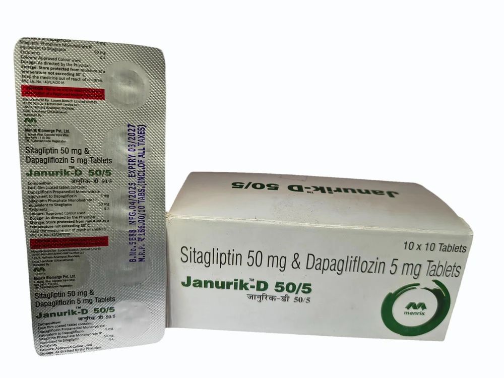 JANURIK-D 50/5 TABLET (SITAGLIPTIN 50MG+DAPAGLIFLOZIN 5MG)