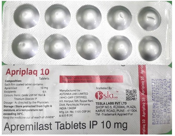 APRIPLAQ-10 TABLET (APREMILAST 10MG)