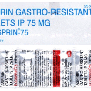 ECOSPRIN-75 TABLET (ASPIRIN GASTRO-RESISTANT 75MG)