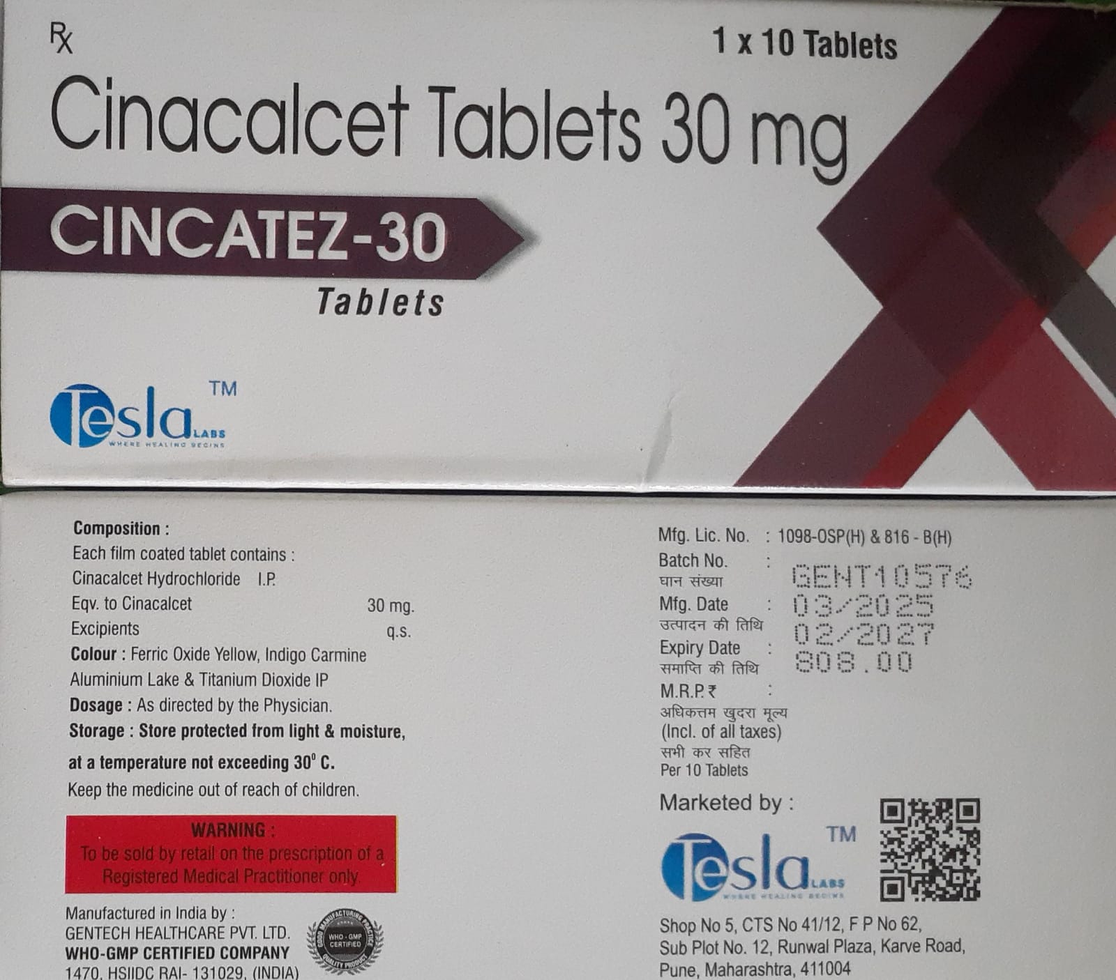 CINCATEZ-30 TABLET (CINACALCET 30MG)