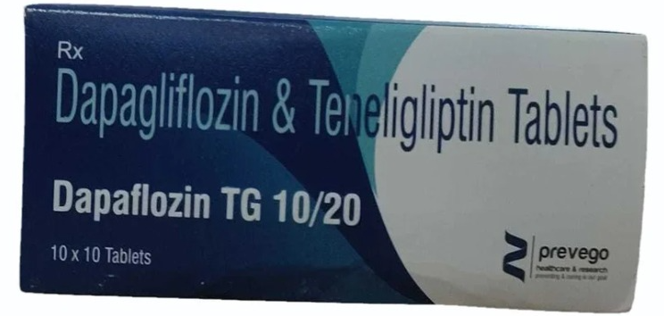 DAPAFLOZIN TG 10/20 TABLET (DAPAGLIFLOZIN 10MG+TENELIGLIPTIN 20MG)