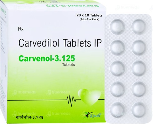 CARVENOL-3.125 TABLET (CARVEDILOL 3.125MG)