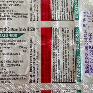 EROXID-500 (ERYTHROMYCIN STEARATE 500MG)