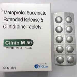 CILNIP-M 50/10 TABLETS (METOPROLOL 50MG+ CILNIDIPINE 10MG)