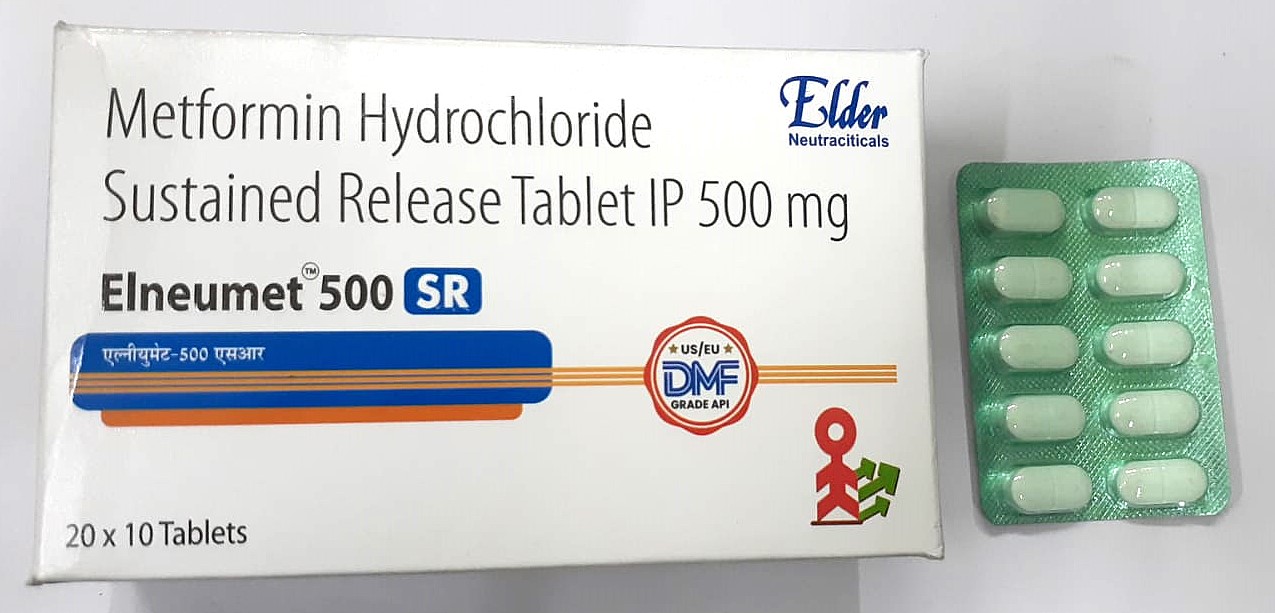 ELNEUMET 500 SR TABLETS (METFORMIN HYDROCHLORIDE 500MG SR)