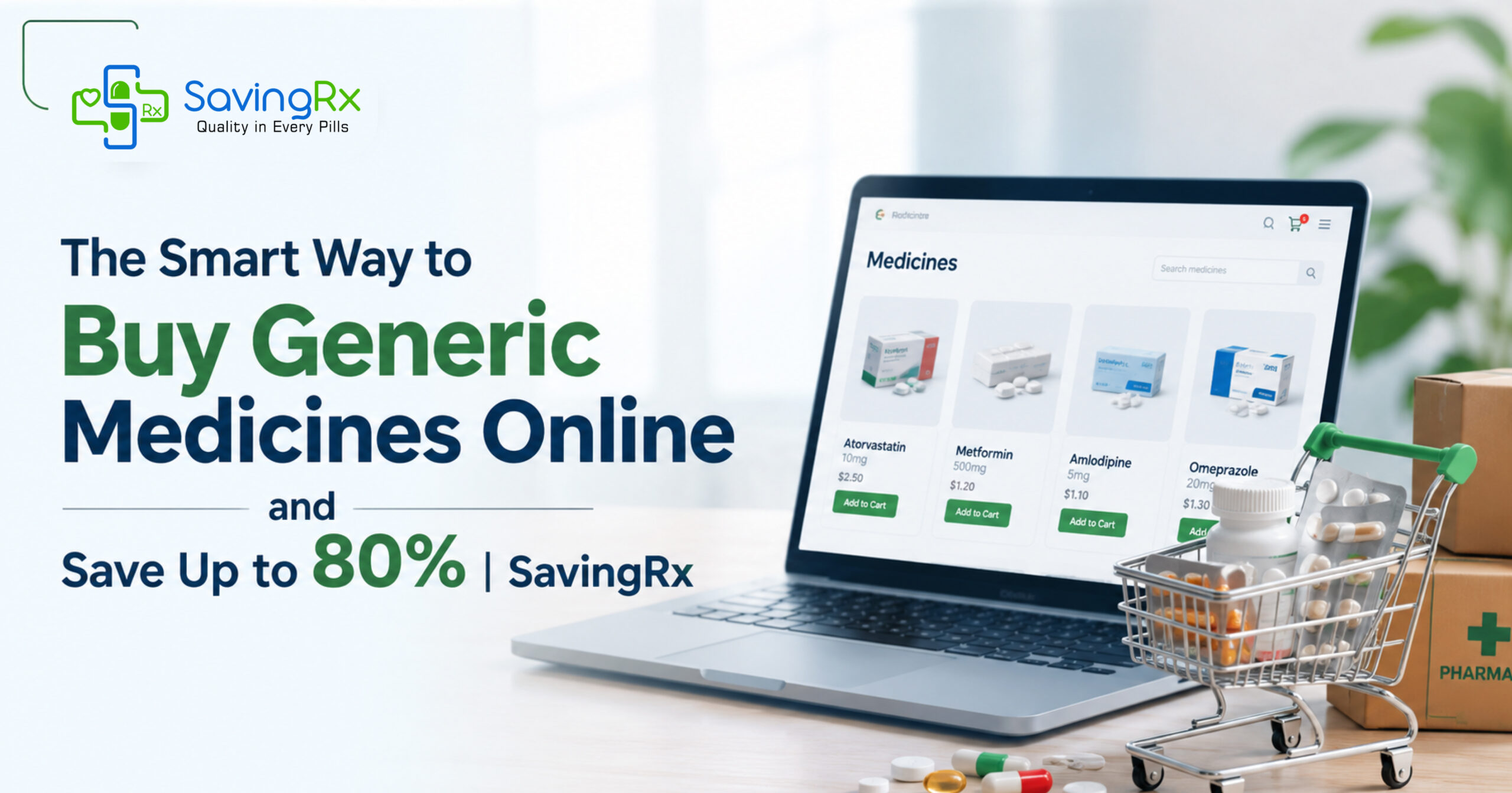 The Smart Way to Buy Generic Medicines Online and Save Up to 80%